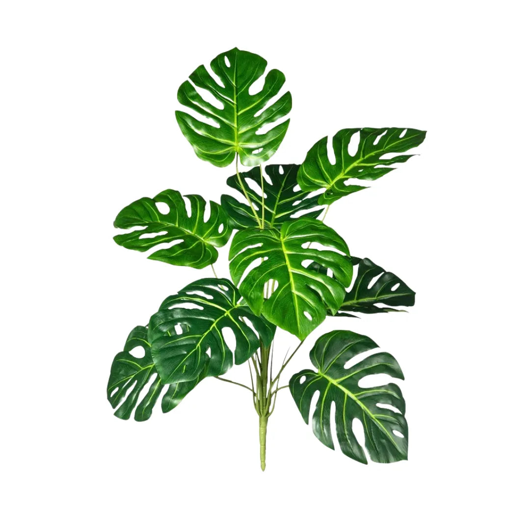 Planta Artificial Monstera Verde para Decoração - sem vaso